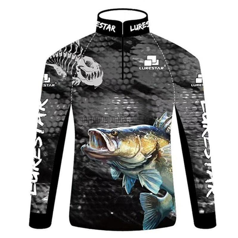 Custom Polyester Long Sleeve Quick Dry Tournament Fishing Jerseys