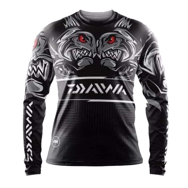 Daiwa DE-7222 Long Sleeve Shirt, Black : Sports & Outdoors 