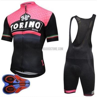 Torino Giro Italia Retro Short Cycling Jersey Kit-cycling jersey-Outdoor Good Store