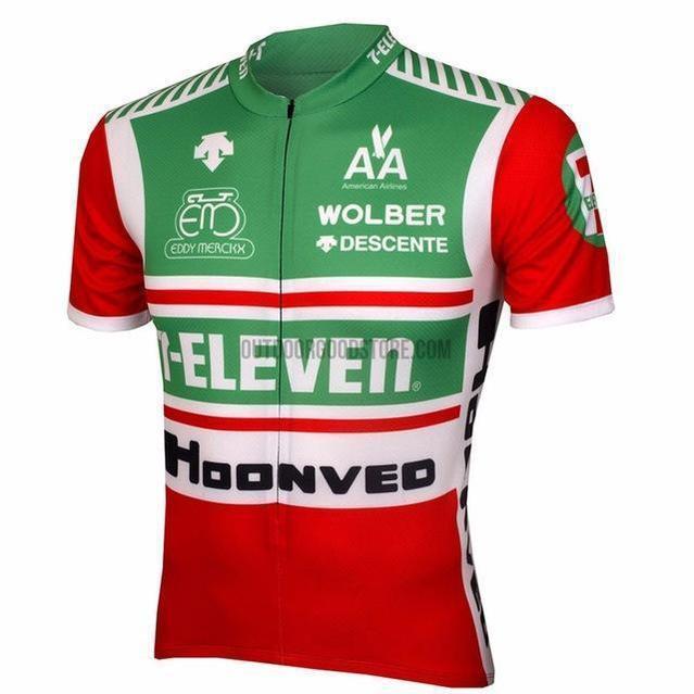 80s ビンテージ 7-Eleven Hoonved サイクルジャージ 半袖 7 11 Eleven Retro Cycling Jersey – Outdoor Good Store