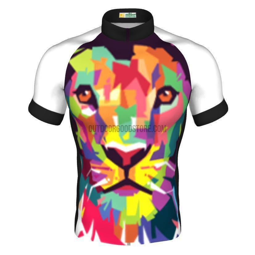 Abstract Colorful Lion Art Cycling Jersey – Outdoor Good Store