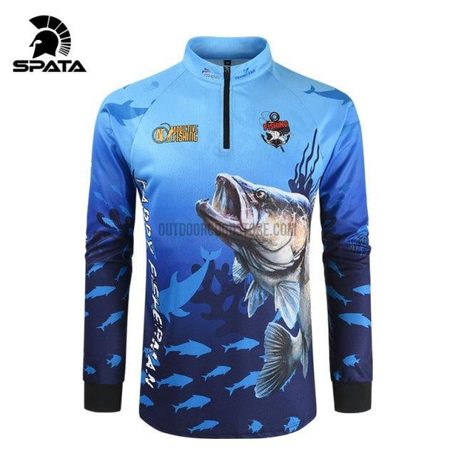 Men Fishing Shirt LS Shirt Fast Dry UPF40 UV Fishing Shirts Sports Fishing  Clothing Breathable Mens Camisa Masculina USA Size