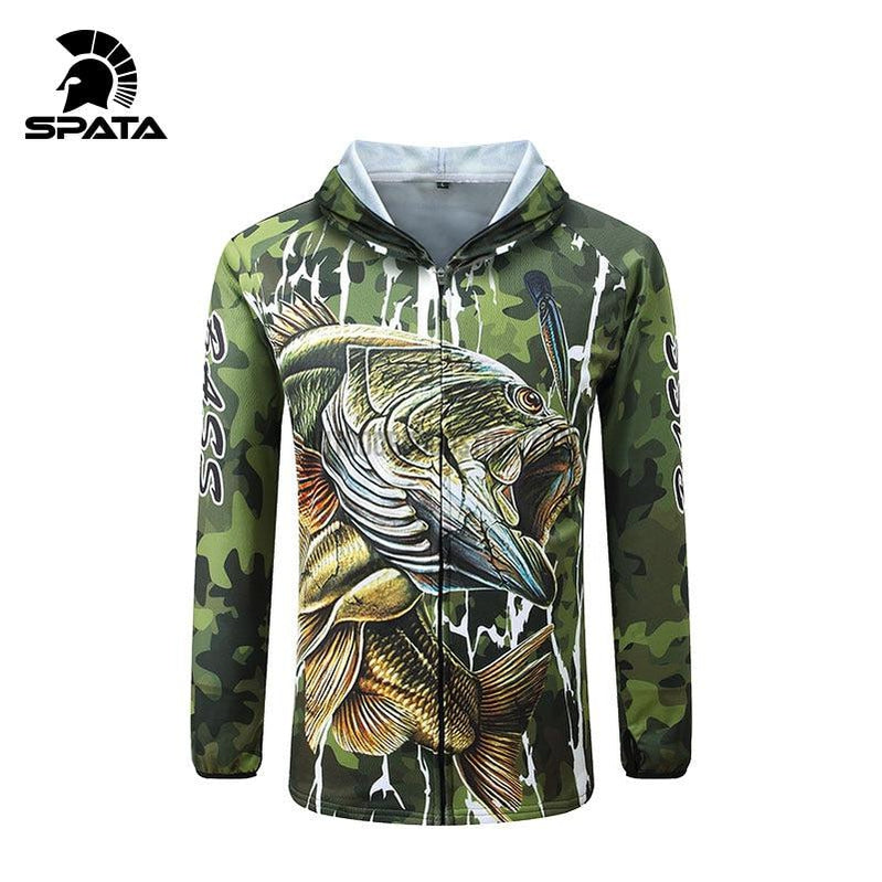 Custom Name Bass Fishing Camouflage Green Performance Fishing Shirt, Bass  Fishing Jerseys FSD2868