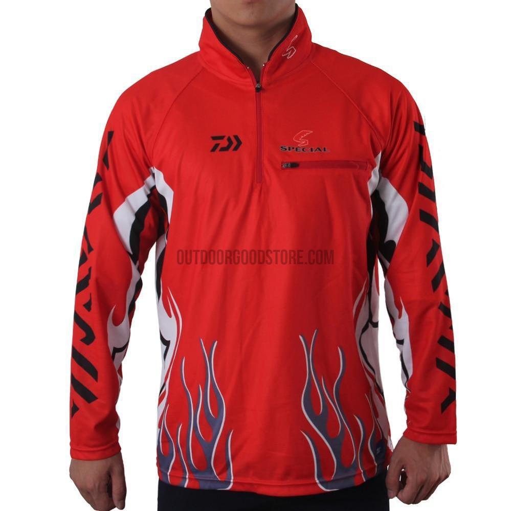 DAIWA Flames Long Sleeve Fishing Jersey Shirt – Outdoor Good Store