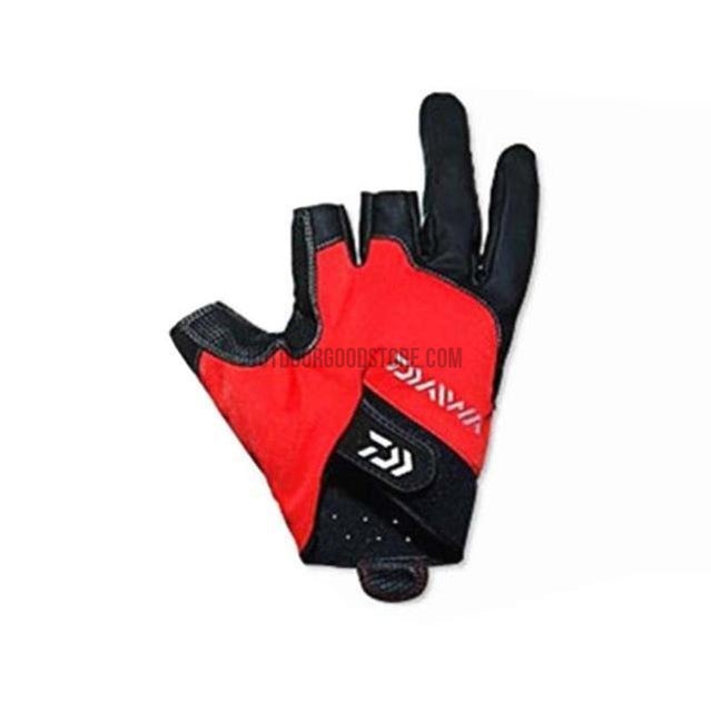 Daiwa 3/5 Fingerless Leather Fishing Gloves – Outdoor Good Store