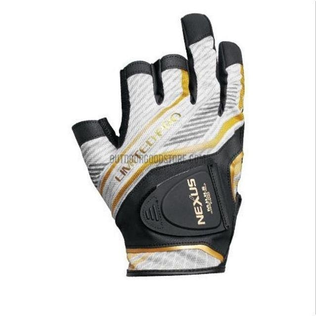 Nexus Limited Pro Fireblood 3/5 Fingerless Leather Fishing Gloves
