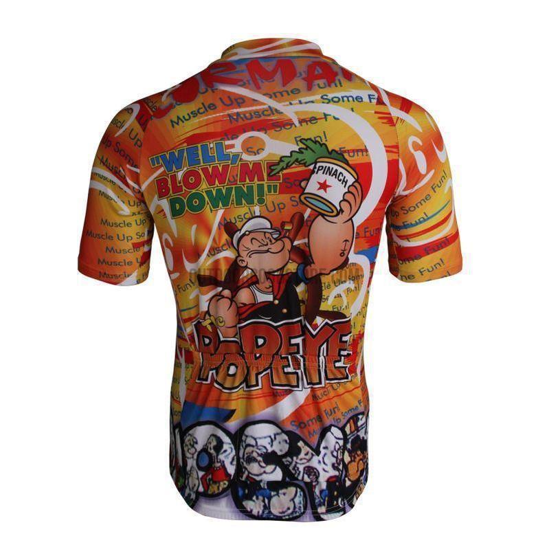 Popeye Sailor Man Orange Cycling Jersey – Outdoor Good Store