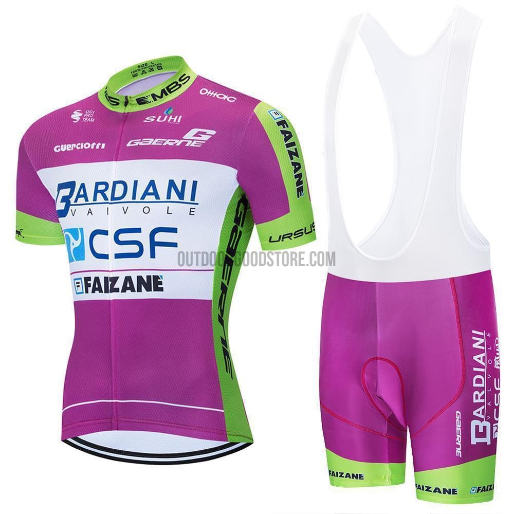 2020 Pro Team Bardiani Cycling Jersey Bib Kit-cycling jersey-Outdoor Good Store