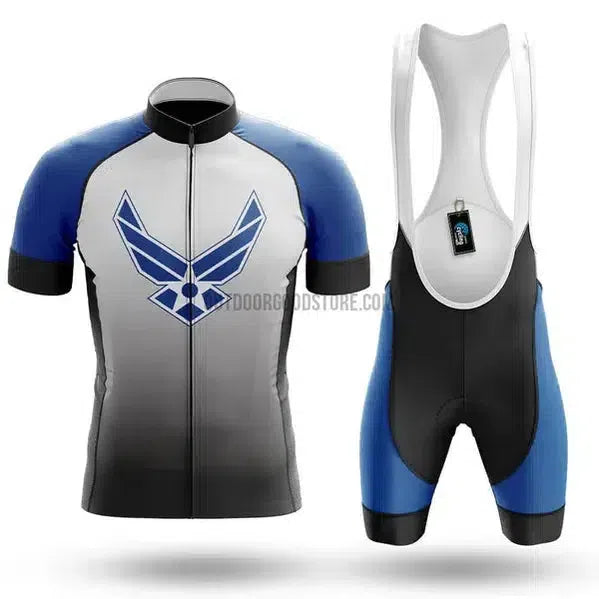 force fahrradbekleidung Air Force Power Military Cycling Jersey Kit