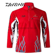 DAIWA Flames Long Sleeve Fishing Jersey Shirt-fishing jersey-Outdoor Good Store