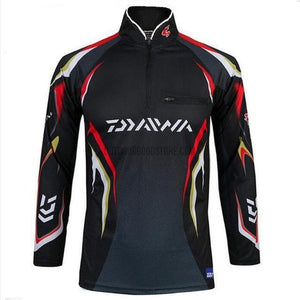 DAIWA Half Zip Pro Tournament Fishing Jersey Shirt-fishing jersey-Outdoor Good Store