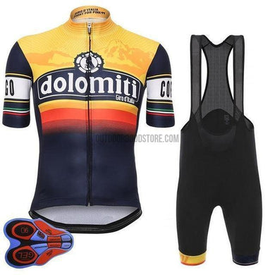 Dolmiti Giro Italia Retro Short Cycling Jersey Kit-cycling jersey-Outdoor Good Store
