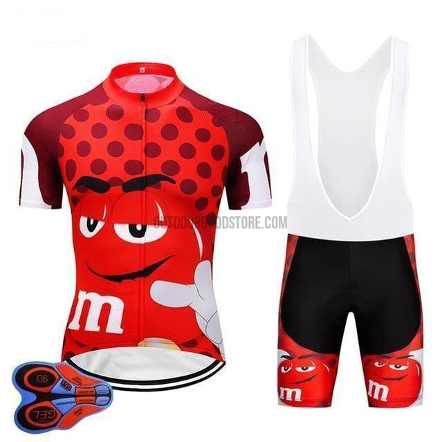 M&M Candy Full Cycling Jersey Kit-cycling jersey-Outdoor Good Store