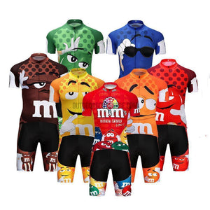 M&M Candy Full Cycling Jersey Kit-cycling jersey-Outdoor Good Store