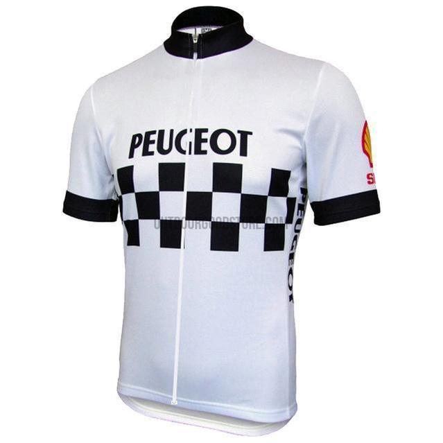 Peugeot Michelin Esso Shell Retro Cycling Jersey-cycling jersey-Outdoor Good Store