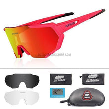QS UV400 Polarized Cycling Sunglasses (3 Lenses)-Cycling Eyewear-Outdoor Good Store