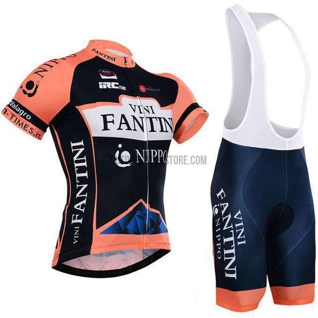 Vini Fantini Retro Cycling Short Jersey Kit-cycling jersey-Outdoor Good Store