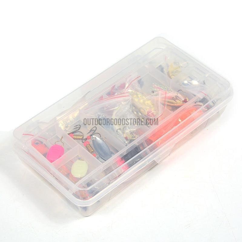Fishing Lures 101PCS/Box Mixed Lots Including Hard Lure Minnow Popper  Crankbaits VIB Topwater Diving Floating Lures Soft Plastics Worm Spoons  Other