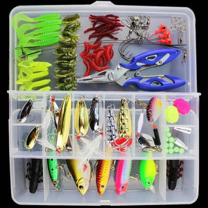 Fishing Hooks Kit Lures Set Hard Artificial Wobblers Metal Jig Spoons Soft  Lure Silicone Bait Tackle Accessories Pesca 231123 From 8,66 €