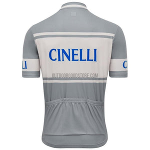 1970 De Marchi Cinelli Grey Pro Retro Cycling Jersey-cycling jersey-Outdoor Good Store