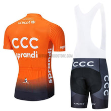 2020 Pro Team CCC Orange Cycling Jersey Bib Kit-cycling jersey-Outdoor Good Store