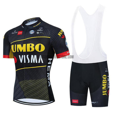 2021 JUM Black Cycling Bike Jersey Kit-cycling jersey-Outdoor Good Store