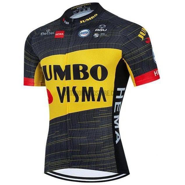2021 JUM Yellow Cycling Bike Jersey Kit-cycling jersey-Outdoor Good Store