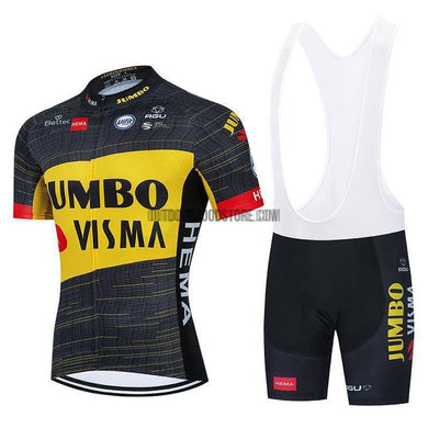2021 JUM Yellow Cycling Bike Jersey Kit-cycling jersey-Outdoor Good Store