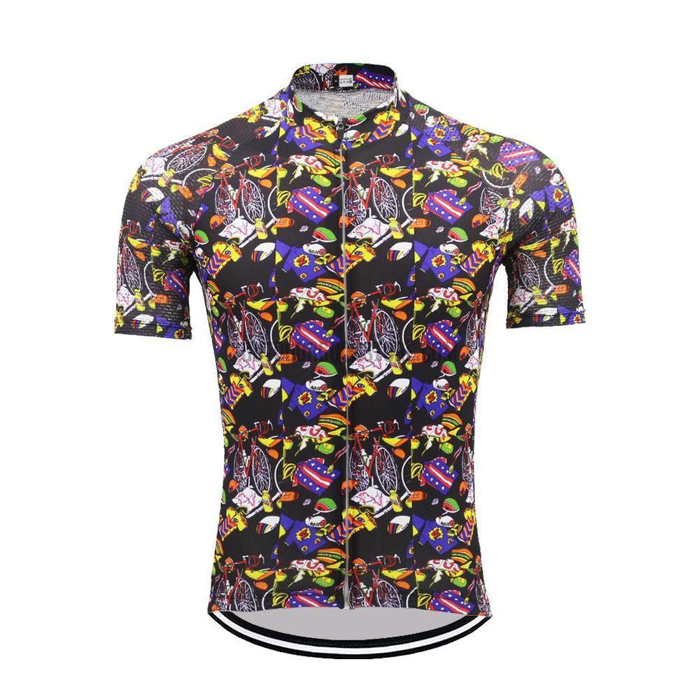 2021 Team Z Pattern Retro Cycling Jersey-cycling jersey-Outdoor Good Store