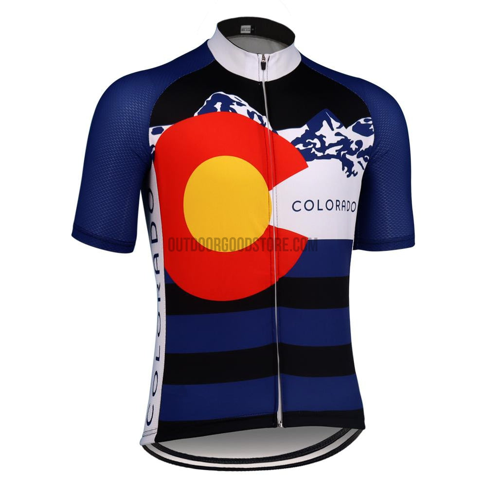 2022 Colorado Striped Retro Cycling Jersey-cycling jersey-Outdoor Good Store