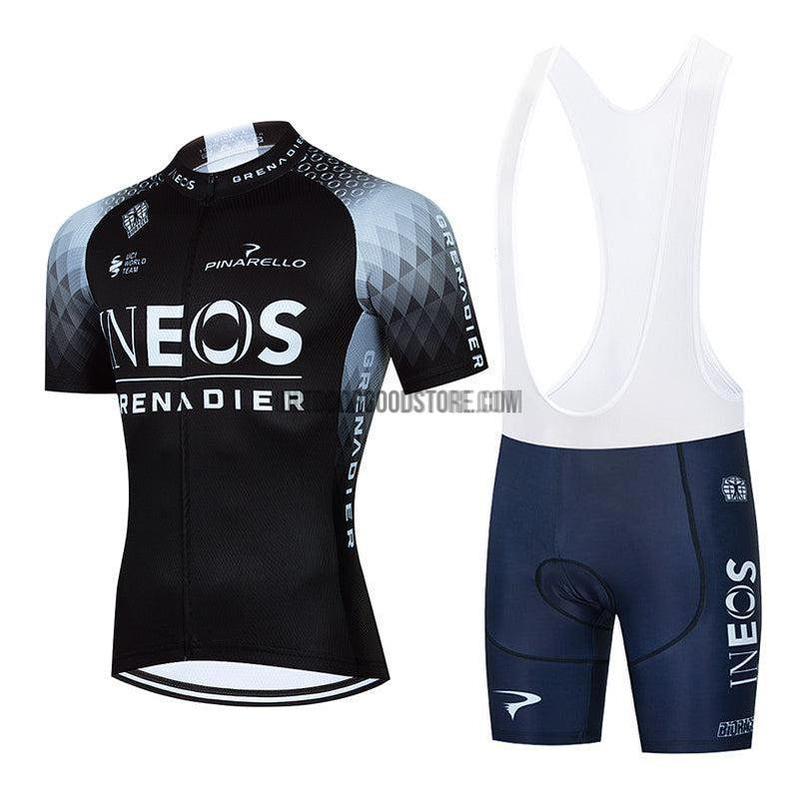 2022 IN Black Cycling Bike Jersey Kit-cycling jersey-Outdoor Good Store