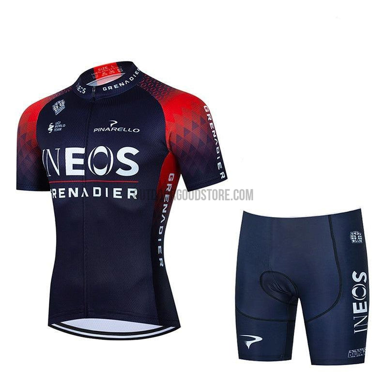 2022 IN Blue Cycling Bike Jersey Kit-cycling jersey-Outdoor Good Store