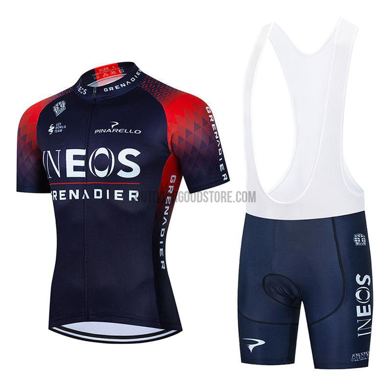 2022 IN Blue Cycling Bike Jersey Kit-cycling jersey-Outdoor Good Store
