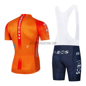 2022 IN Orange Cycling Bike Jersey Kit-cycling jersey-Outdoor Good Store
