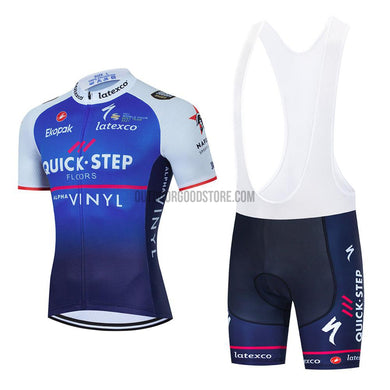 2022 QS Blue Cycling Bike Jersey Kit-cycling jersey-Outdoor Good Store