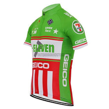 7 11 Eleven Geico Green Cycling Jersey-cycling jersey-Outdoor Good Store