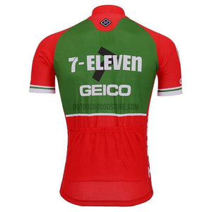 7 11 Eleven Geico Red Cycling Jersey-cycling jersey-Outdoor Good Store