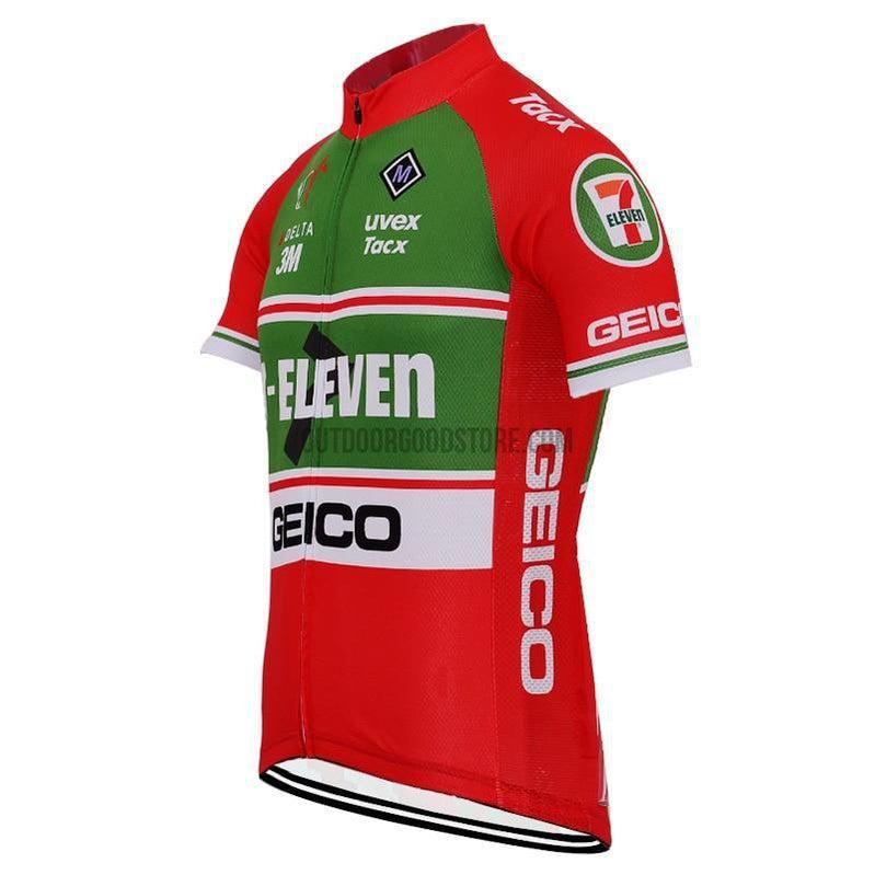 7 11 Eleven Geico Red Cycling Jersey-cycling jersey-Outdoor Good Store