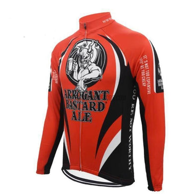 Arrogant Bastard Ale Long Sleeve Cycling Jersey-cycling jersey-Outdoor Good Store