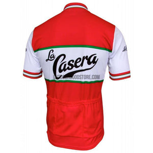 Bahamontes La Casera Red Retro Cycling Jersey-cycling jersey-Outdoor Good Store