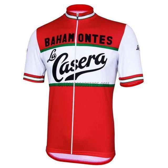 Bahamontes La Casera Red Retro Cycling Jersey-cycling jersey-Outdoor Good Store