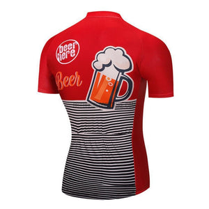Beer Here Retro Cycling Jersey-cycling jersey-Outdoor Good Store