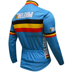 Belgium Long Sleeve Cycling Jersey-cycling jersey-Outdoor Good Store