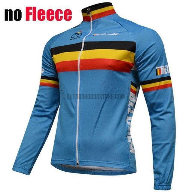 Belgium Long Sleeve Cycling Jersey-cycling jersey-Outdoor Good Store