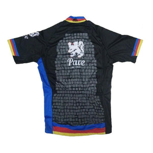 Belgium Pave Retro Cycling Jersey-cycling jersey-Outdoor Good Store