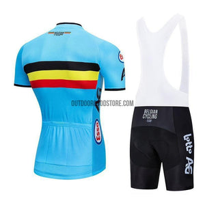 Belgium Pro Retro Short Cycling Jersey Kit-cycling jersey-Outdoor Good Store