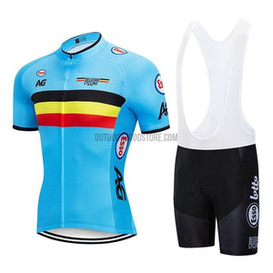Belgium Pro Retro Short Cycling Jersey Kit-cycling jersey-Outdoor Good Store