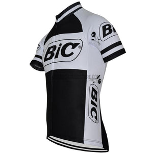 Black BIC Retro Cycling Jersey-cycling jersey-Outdoor Good Store