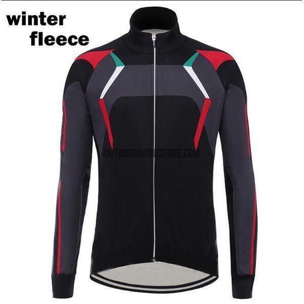 Black Italy Long Cycling Jersey-cycling jersey-Outdoor Good Store