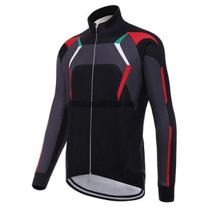 Black Italy Long Cycling Jersey-cycling jersey-Outdoor Good Store